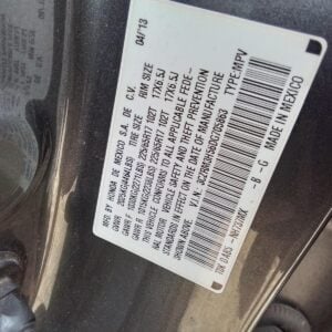 2013 HONDA CR~V ENGINE ASSEMBLY - 1004650758